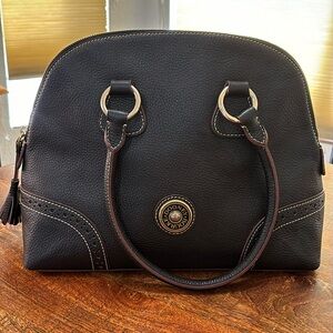 Vintage Dooney & Bourke Dark Brown Bowler Bag